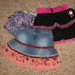 Girls Skirts lot of three size 6-6x